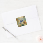 De maculaire conceptie vierkante sticker (Envelop)
