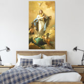 De macularisatie door Giovanni B. Tiepolo Canvas Afdruk (Insitu (Slaapkamer))