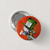 De Mad Hatter {Alice in Wonderland} Button (Voorkant /achterkant)