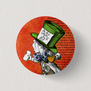 De Mad Hatter {Alice in Wonderland} Button