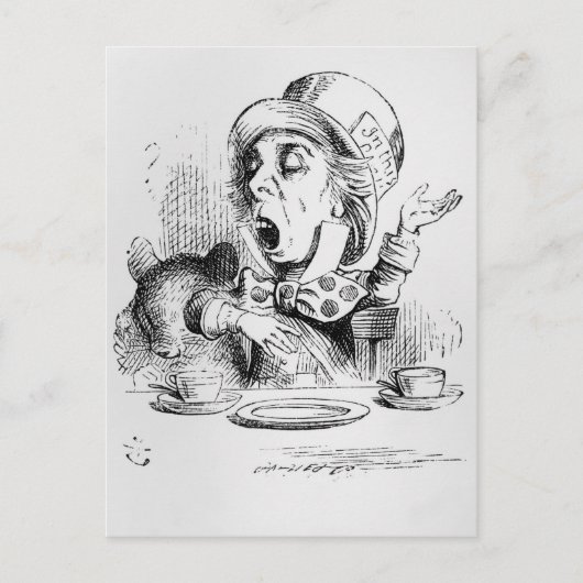 De Mad Hatter Briefkaart (Voorkant)