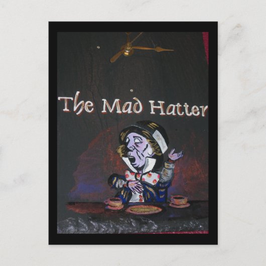 De Mad Hatter Briefkaart (Voorkant)