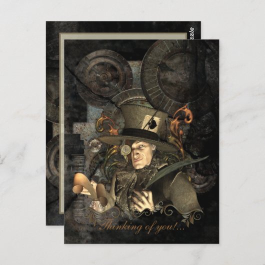 De Mad Hatter Briefkaart (Voorkant / Achterkant)