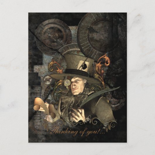De Mad Hatter Briefkaart (Voorkant)