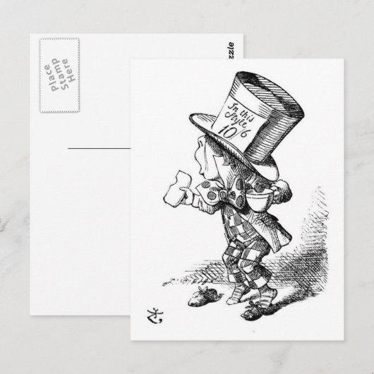 De Mad Hatter Briefkaart (Voorkant / Achterkant)