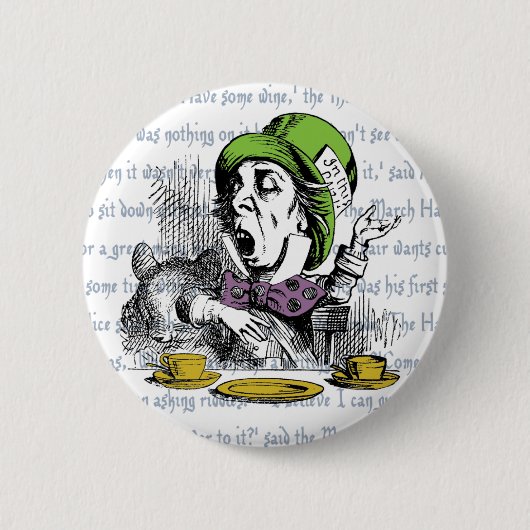 De Mad Hatter Button (Voorkant)