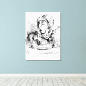 De Mad Hatter Canvas Afdruk (Insitu (Houten vloer))