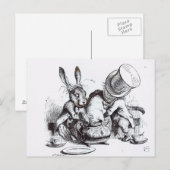 De Mad Hatter en de Maart Hare Briefkaart (Voorkant / Achterkant)