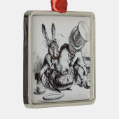 De Mad Hatter en de Maart Hare Metalen Ornament (Rechts)