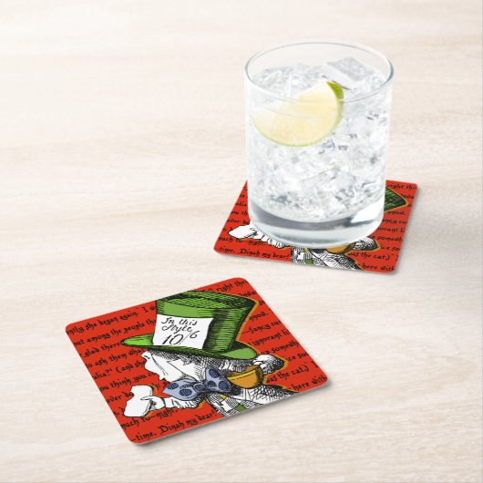 De Mad Hatter Kartonnen Onderzetters (Insitu)