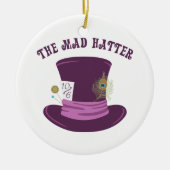 De Mad Hatter Keramisch Ornament (Voorkant)