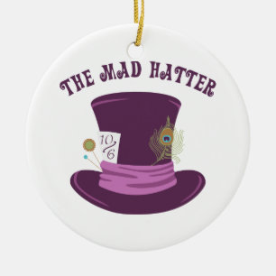De Mad Hatter Keramisch Ornament