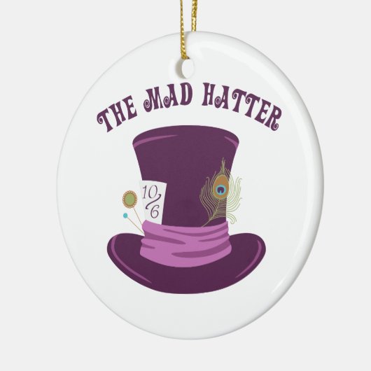 De Mad Hatter Keramisch Ornament (Links)