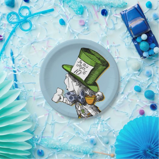 De Mad Hatter Papieren Bordje (Feest)