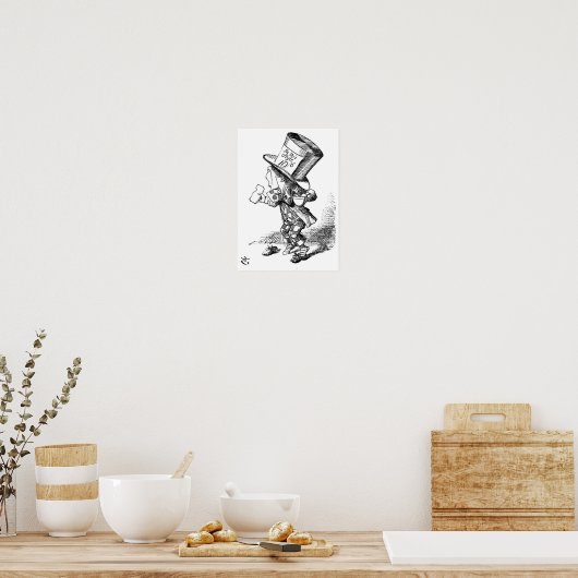 De Mad Hatter Poster (Keuken)