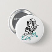 De Mad Hatter Ronde Button 5,7 Cm (Voorkant /achterkant)