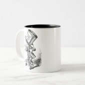 De Mad Hatter Tweekleurige Koffiemok (Voorkant links)