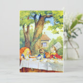 De Mad Hatters Tea Party Full Color Kaart (Staand voorkant)