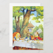 De Mad Hatters Tea Party Full Color Kaart (Voorkant / Achterkant)