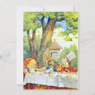 De Mad Hatters Tea Party Full Color Kaart