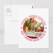 De Mad Hatter's Tea Party Overweging Briefkaart (Voorkant / Achterkant)