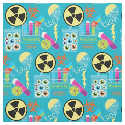 De Mad Scientist Laboratory Fabric Stof (Swatch)