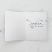 de madeliefje mand op blauwe fiets dankt u kaart (Binnen)