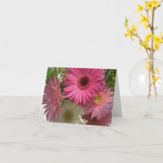 De Madeliefjes van Gerbera Kaart (Gele Bloem)