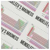 De Madness Periodic Table of Elements van Mendelee Stof (Close Up)