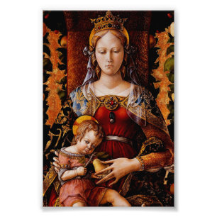 De Madonna della Candeletta Carlo Crivelli Kunst Foto Afdruk