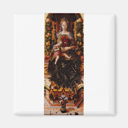 De Madonna della Candeletta Carlo Crivelli Kunst Magneet (Voorkant)