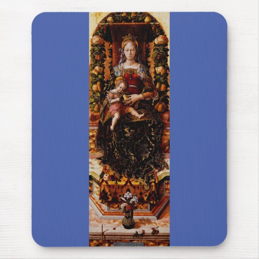 De Madonna della Candeletta Carlo Crivelli Kunst Muismat (Voorkant)
