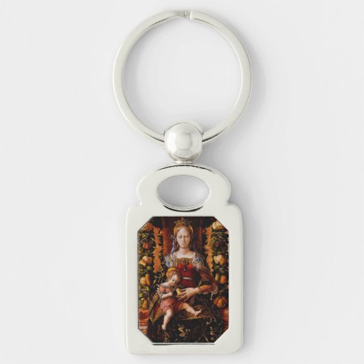 De Madonna della Candeletta Carlo Crivelli Kunst Sleutelhanger (Voorkant)