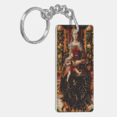 De Madonna della Candeletta Carlo Crivelli Kunst Sleutelhanger (Voorkant Links)