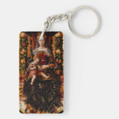 De Madonna della Candeletta Carlo Crivelli Kunst Sleutelhanger (achterkant)