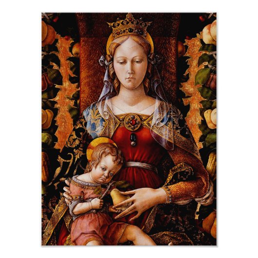 De Madonna della Candeletta door Carlo Crivelli Foto Afdruk (Voorkant)