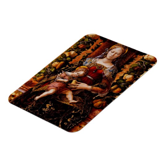 De Madonna della Candeletta door Carlo Crivelli Magneet (Linkerzijde)