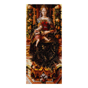 De Madonna della Candeletta door Carlo Crivelli Reclamekaart