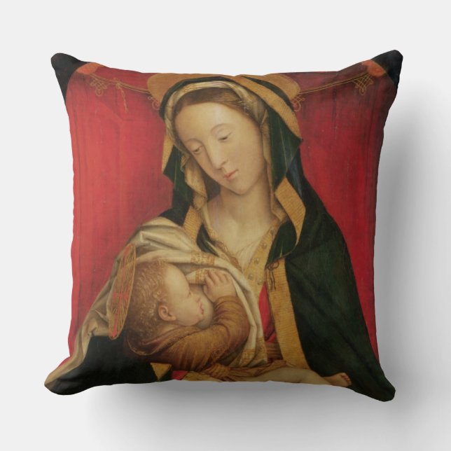 De Madonna die haar kind heeft gegeten, 1520-30 (o Kussen (Voorkant)