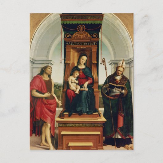 De Madonna en het kind Briefkaart (Voorkant)