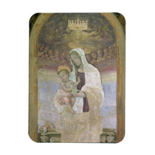 De Madonna en het Kind, een detail uit het tafelbl Magneet