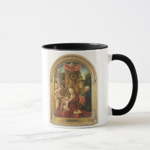 De Madonna en het Kind Enthroned Mok