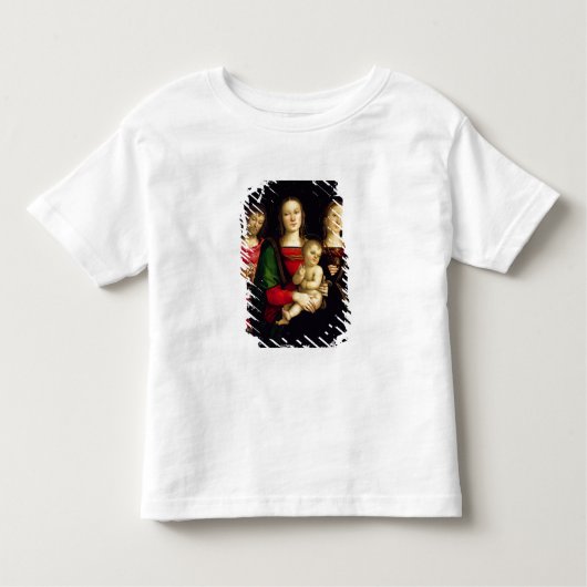 De Madonna en het kind met sint-janskruid de Bapti Kinder Shirts (Voorkant)