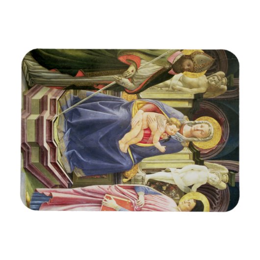 De Madonna en het Kind met SS. Clement en Justin, Magneet (Horizontaal)