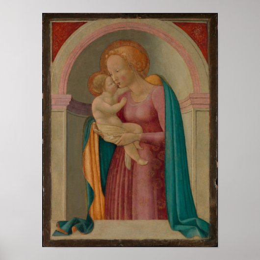 De Madonna en het kind Poster (Voorkant)