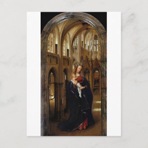 De Madonna in de kerk door het Briefkaart Jan Van 
