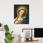 De Madonna in gebed door Sassoferrato, religieus Poster (Thuiskantoor)