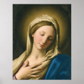 De Madonna in gebed door Sassoferrato, religieus Poster (Voorkant)