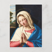 De Madonna in het gebed, een landschap buiten Briefkaart (Voorkant)