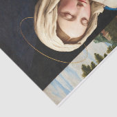 De Madonna in het gebed, een landschap buiten Tissuepapier (Detail)